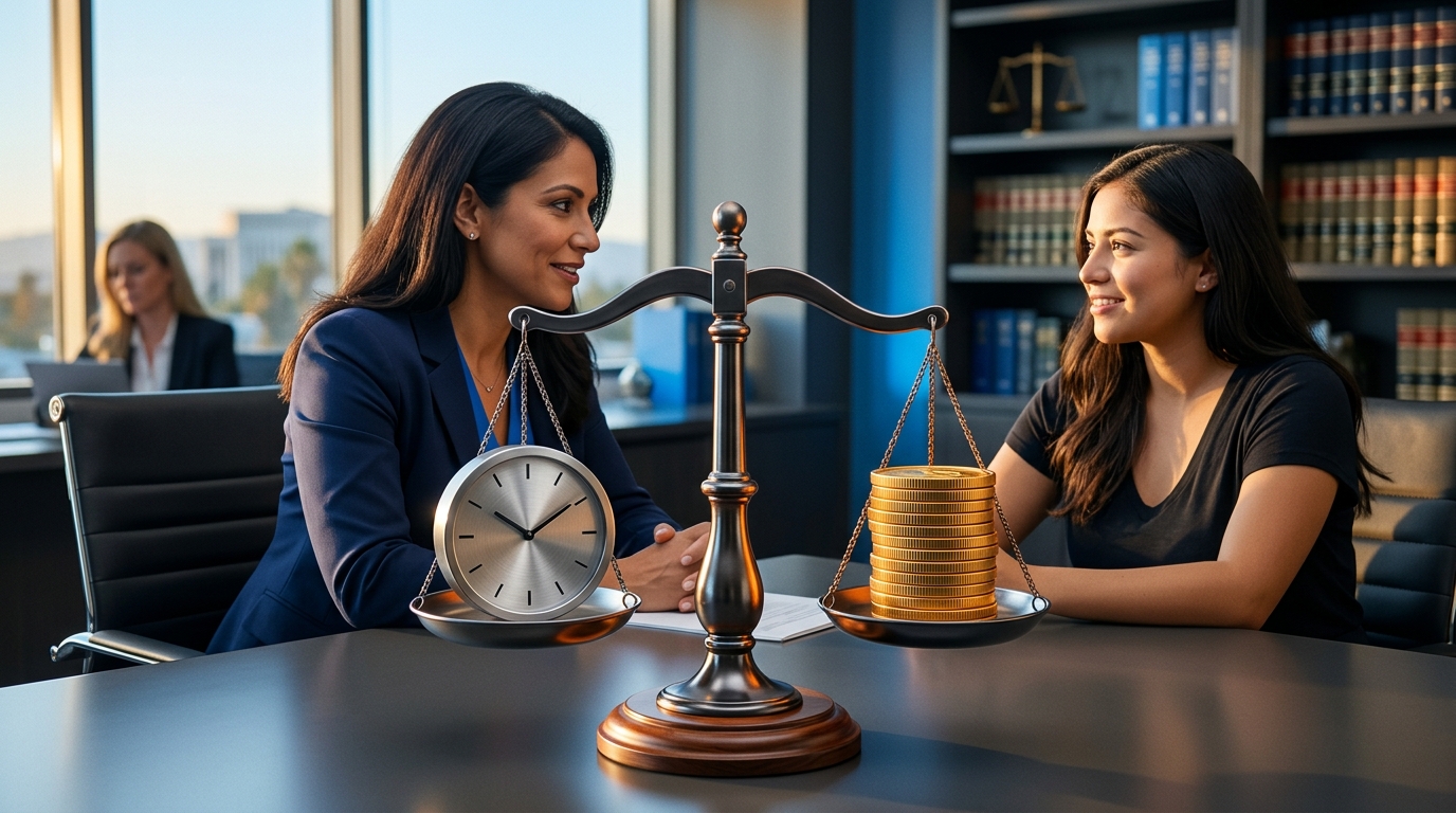 A graphical scale balancing parenting time and child support, representing a balanced california custody agreement.